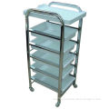 Salon Trolley with Nice Style, Plating Shelf and Salver